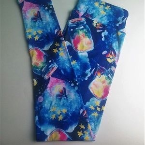 FIREFLIES CUSTOM DESIGN YOGA BAND LEGGINGS